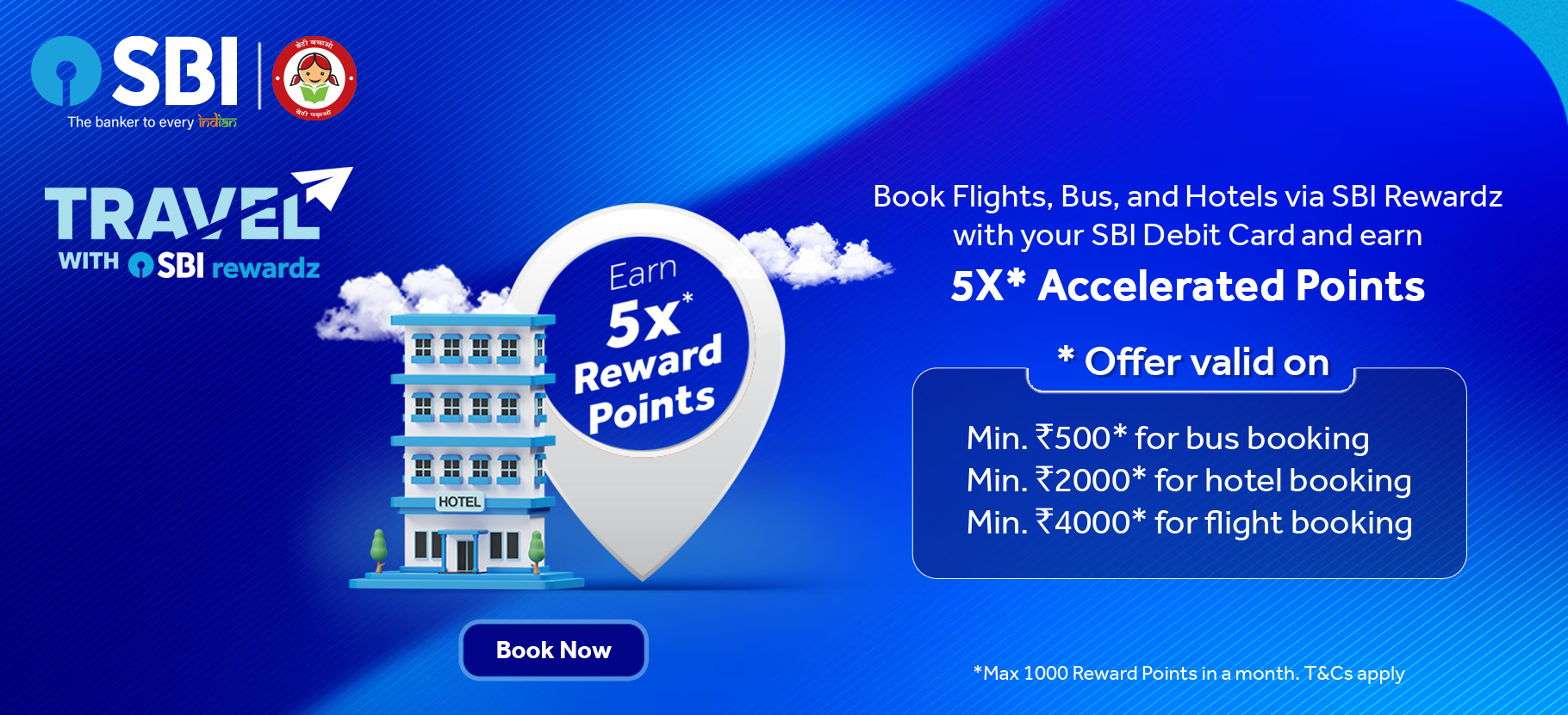 Travel with SBI Rewardz3.0