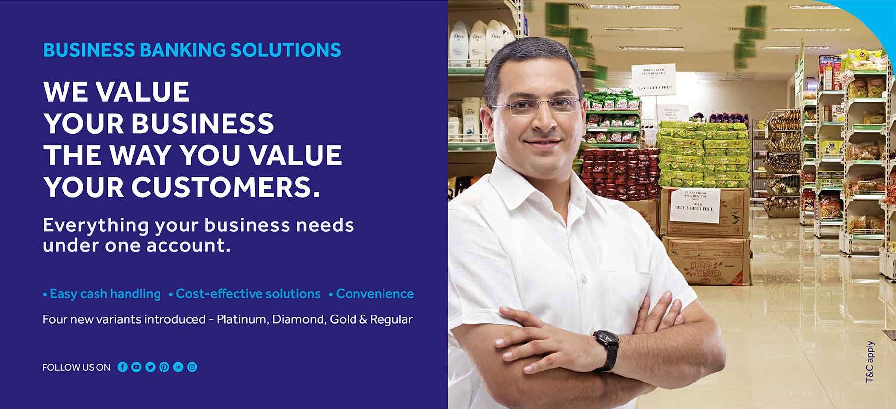 Promotional image conveying SBI's commitment to valuing businesses as much as they value their customers, highlighting the importance of strong customer relationships in achieving success